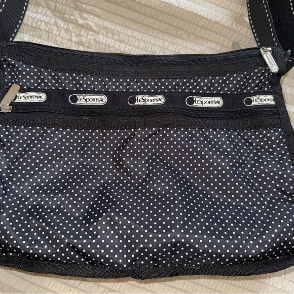 Black & White Expandable Dotted LeSportsac Wet Bag - Picture 2 of 12